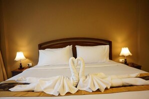 Minibar, in-room safe, desk, cots/infant beds