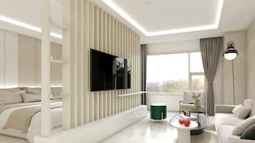 Suite | In-room safe, soundproofing, iron/ironing board, free WiFi