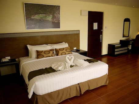 Minibar, caja de seguridad en la habitación, escritorio y wifi gratis . Fersal Hotel Puerto Princesa