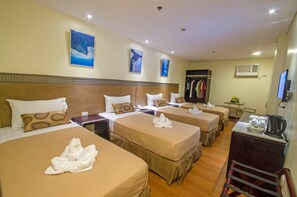 Quadruple Room, Multiple Beds | Minibar, in-room safe, desk, free WiFi - Fersal Hotel Puerto Princesa (Puerto Princesa)