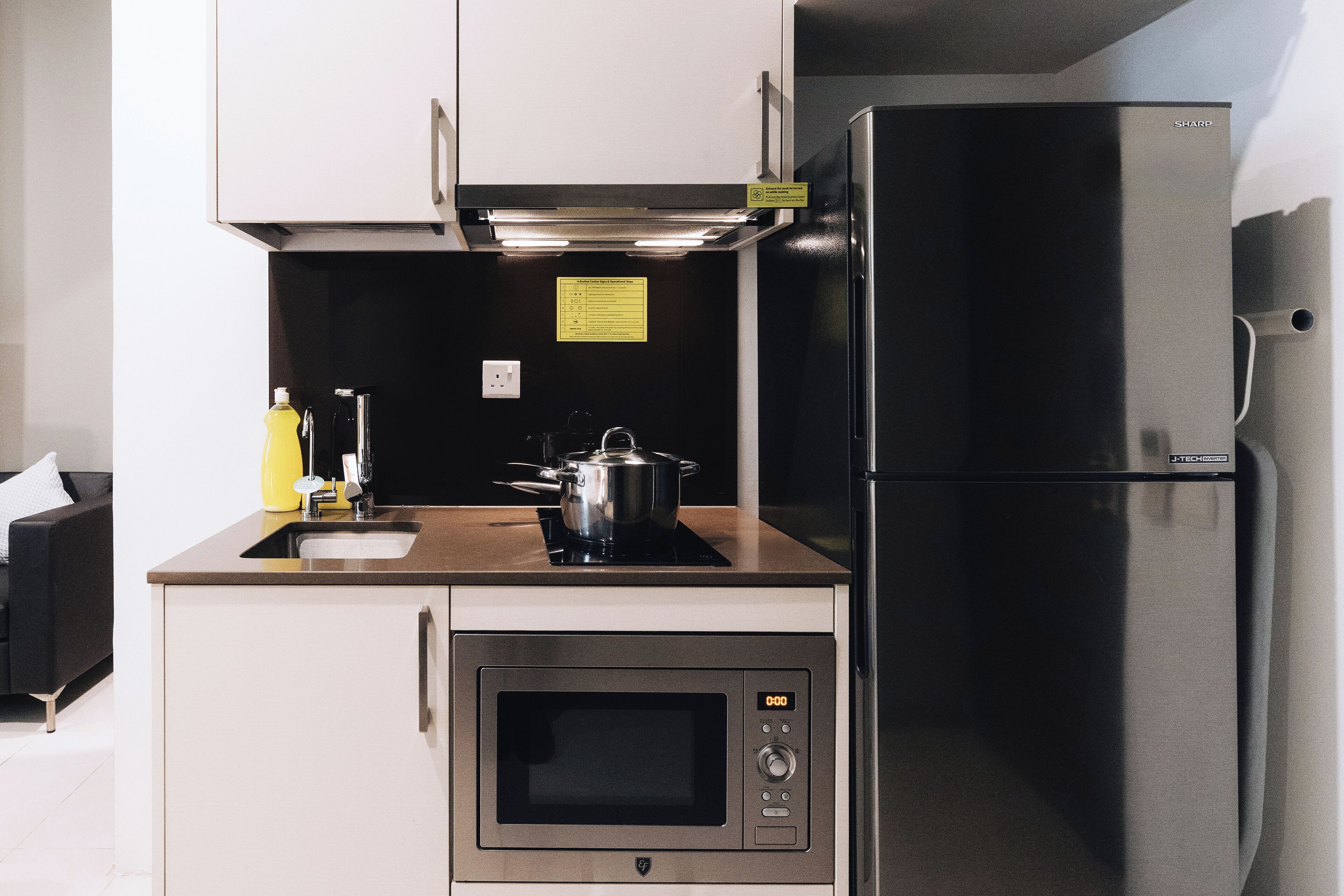 studio, 1 bedroom | private kitchenette | fridge, microwave, stovetop, dishwasher