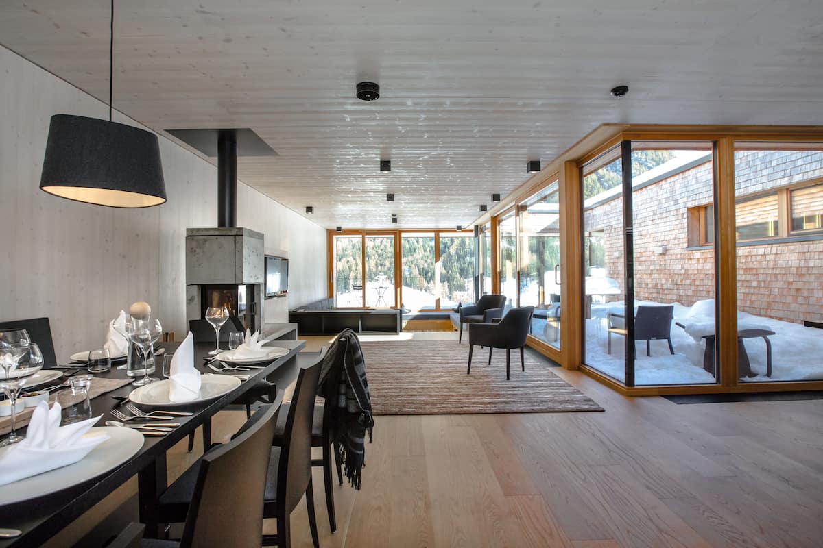 Deluxe Chalet, 3 Bedrooms, Sauna, Valley View | Living area | Flat-screen TV