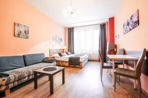 Apartment, 3 Bedrooms | Desk, laptop workspace, blackout drapes, free WiFi - Rezidence Davids (Prague)