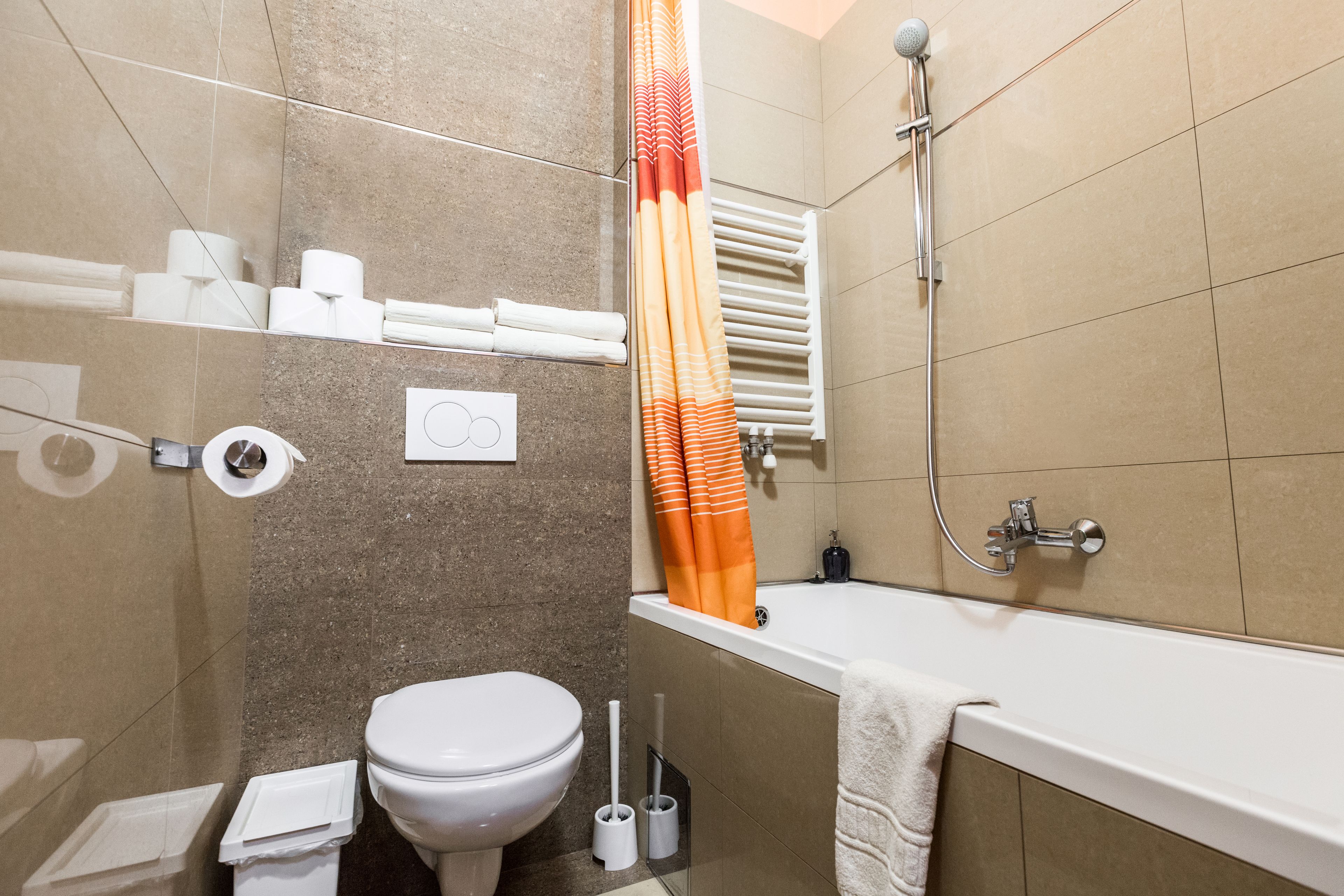 free toiletries, hair dryer, towels, soap