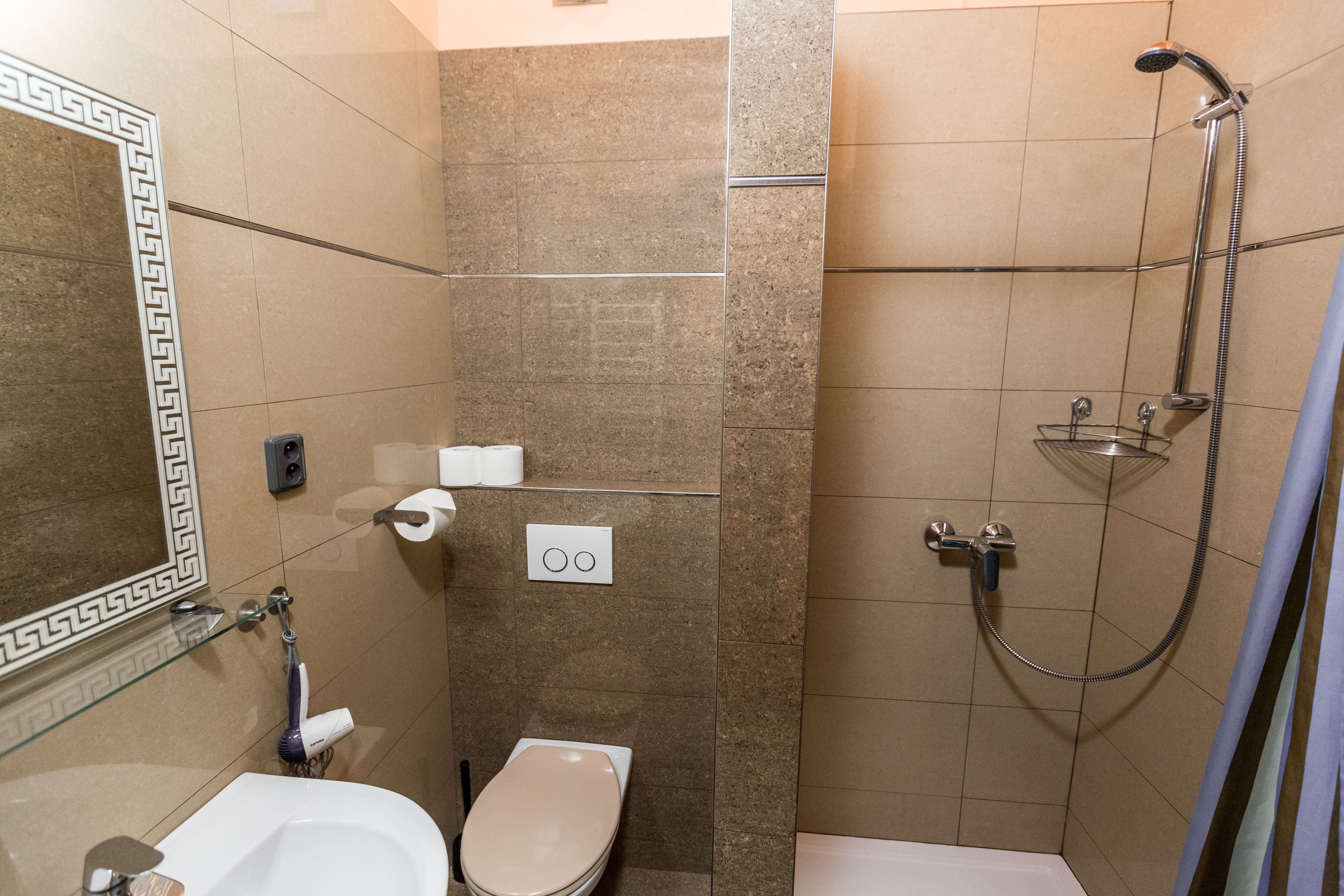 classic quadruple room, kitchenette | bathroom | free toiletries, hair dryer, towels, soap