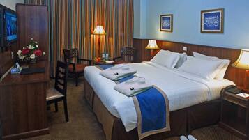 1 bedroom, down duvets, in-room safe, desk