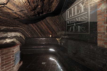 Sauna, hot tub, steam room, hot stone massages, Swedish massages. Hoffmeister Depandance