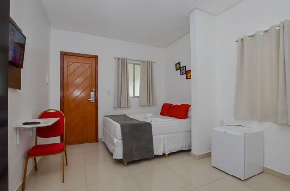 Een minibar, gratis wifi