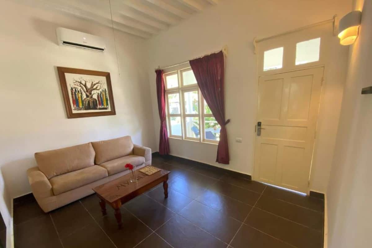 Family Villa | Free minibar items, in-room safe, desk, laptop workspace