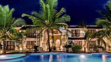 Front of property – evening/night