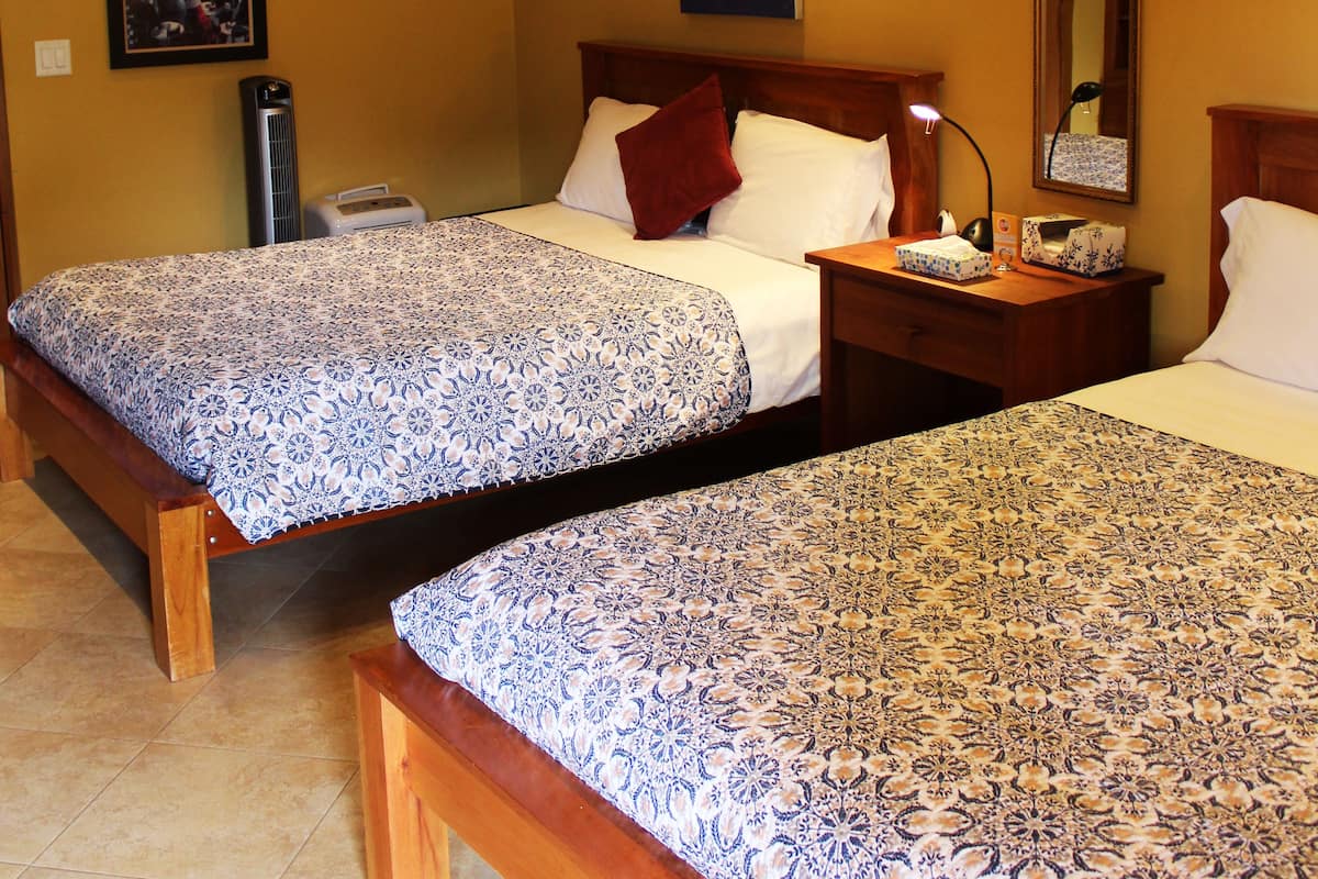 Family Double Room Single Use, 2 Queen Beds, Bathtub, Mountain View