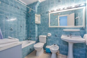 Hair dryer, towels