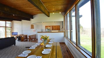 Apartment, Balcony (pillows and duvets are provided - bed linens and towels are NOT provided) | In-room dining