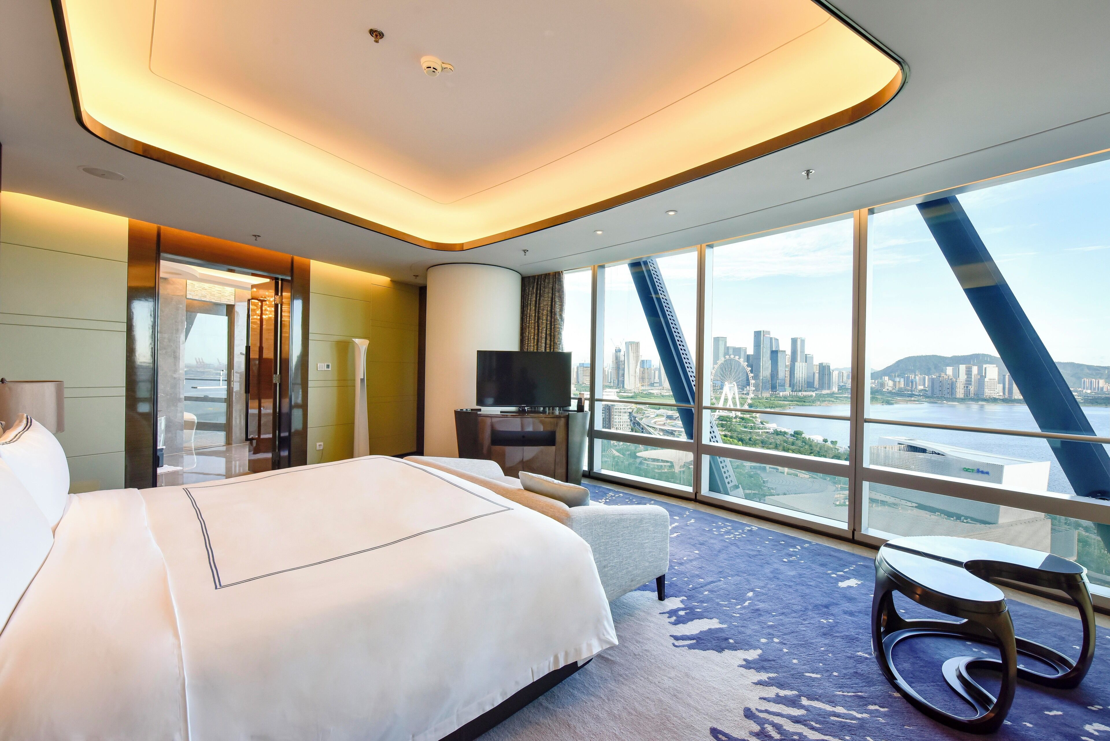 vice presidential suite, 1 king bed, bay view | premium bedding, minibar, in-room safe, individually decorated