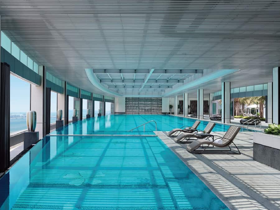 Indoor pool, seasonal outdoor pool