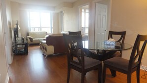 Living area - 310 Burhamthorpe Suites - by Mirage (Mississauga)