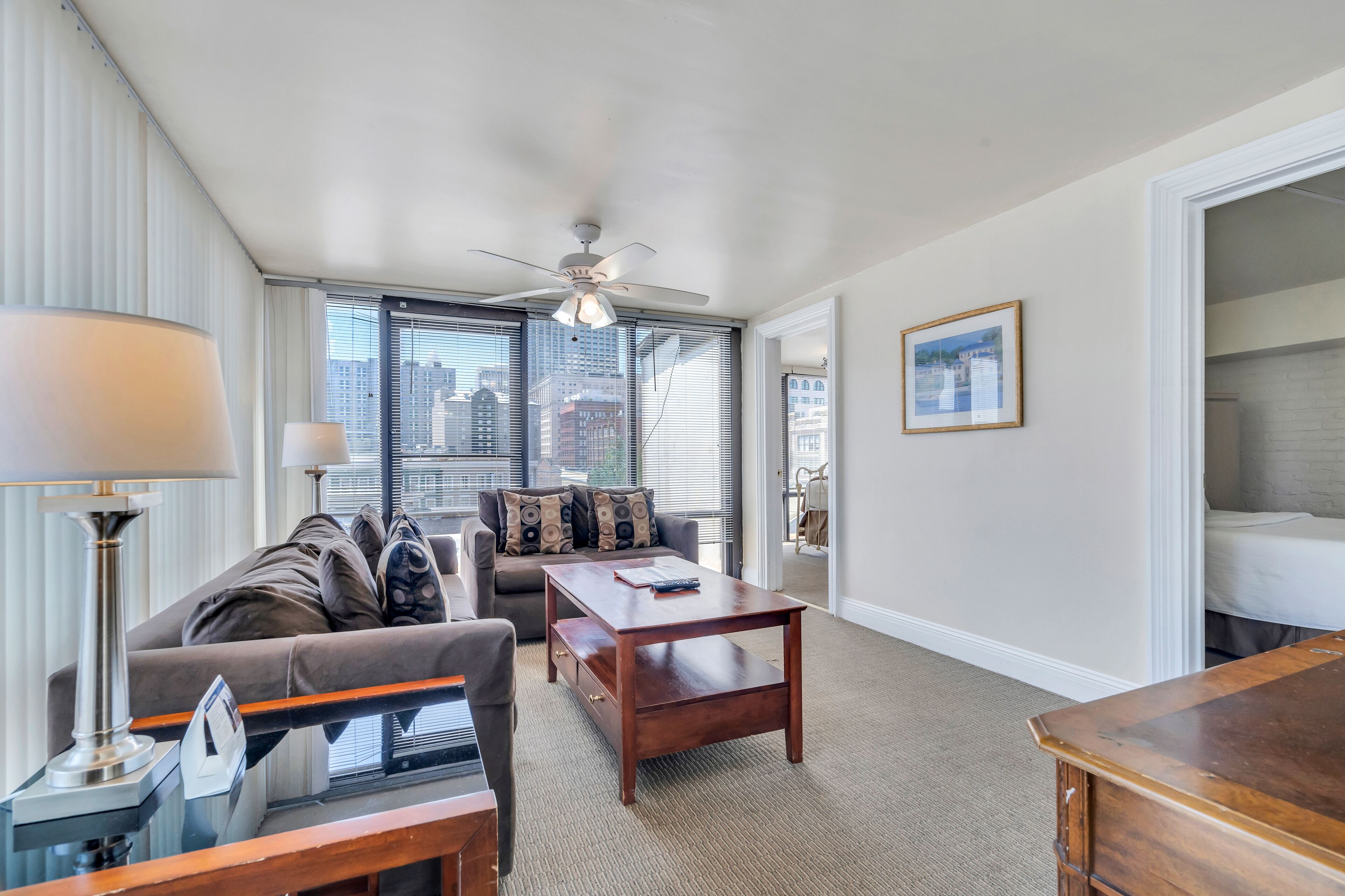 superior suite, multiple beds | living area | 19-inch tv with cable channels