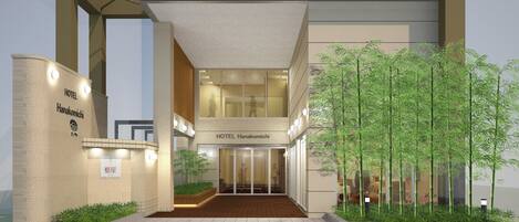 Overnatningsstedets indgangsparti