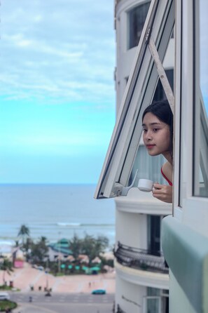 Deluxe Double Room, Sea View | View from room - Misa Hotel Da Nang (Da Nang)