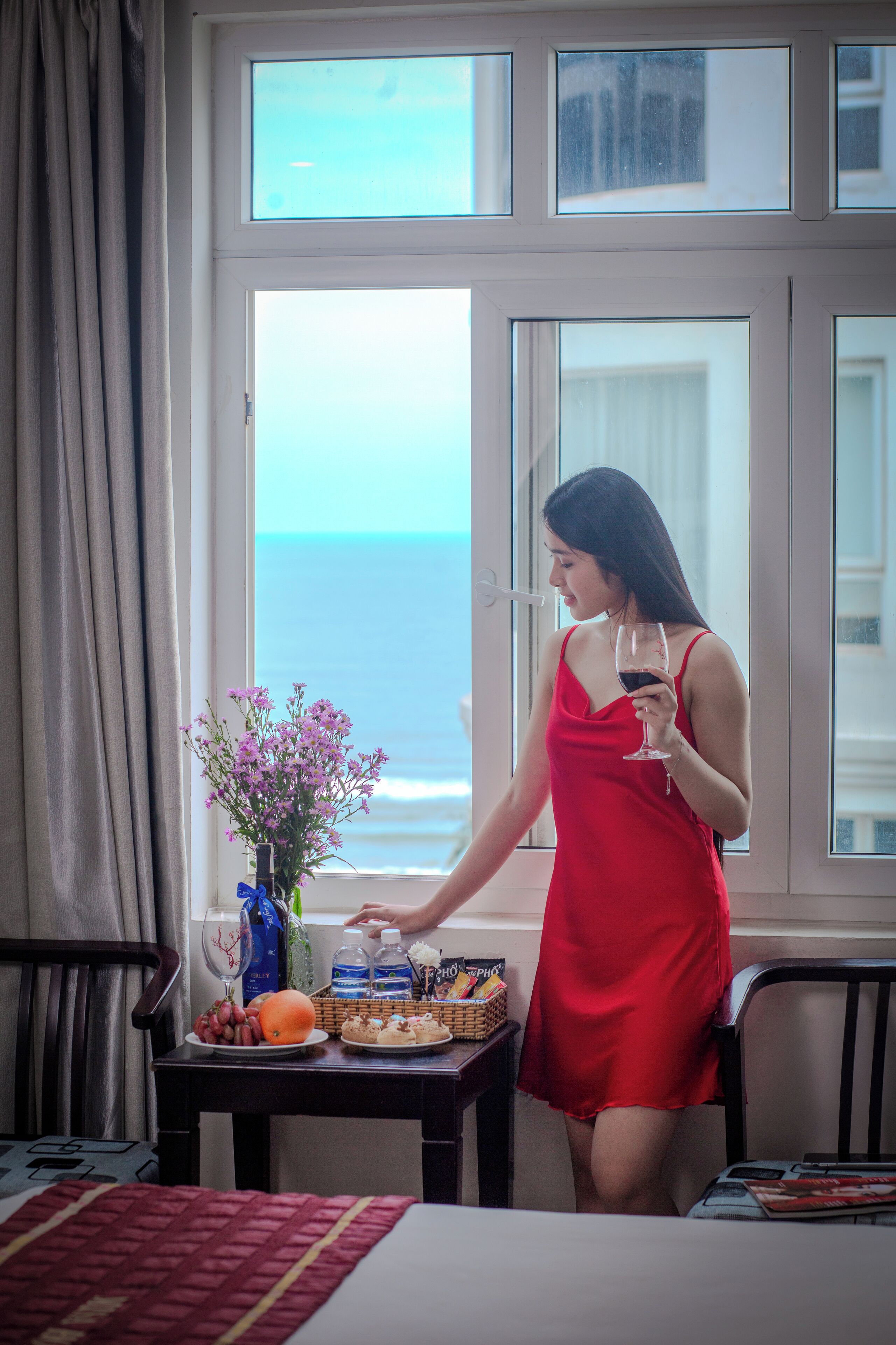 Habitación Deluxe doble, vistas al mar | Minibar, escritorio, cortinas opacas y sistema de insonorización