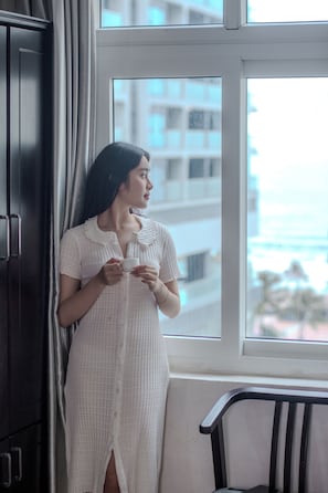 Deluxe Double Room, Sea View | View from room - Misa Hotel Da Nang (Da Nang)
