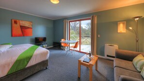 Studio, 1 kingsize-seng, balkong | Lydisolert