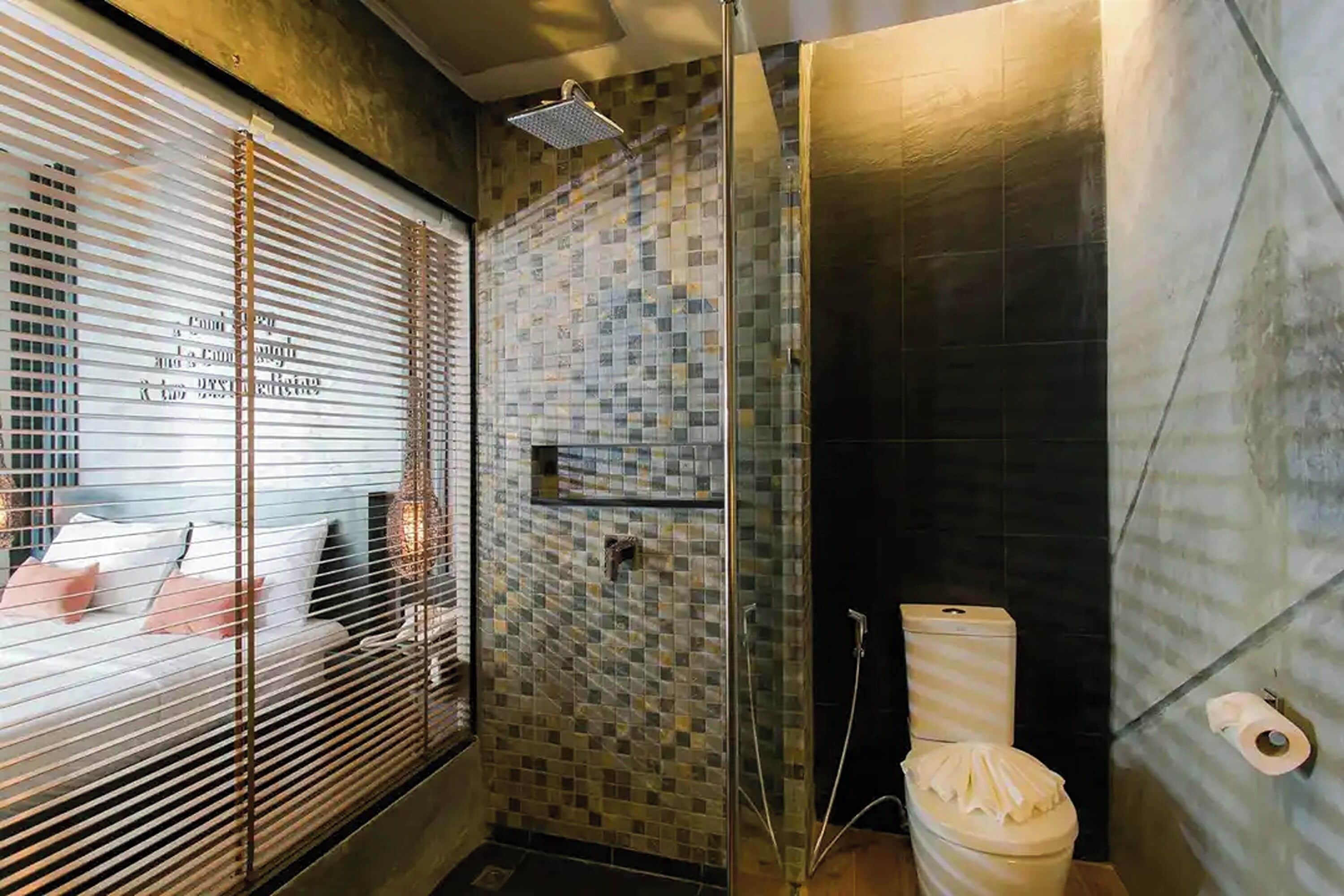 free toiletries, hair dryer, slippers, towels