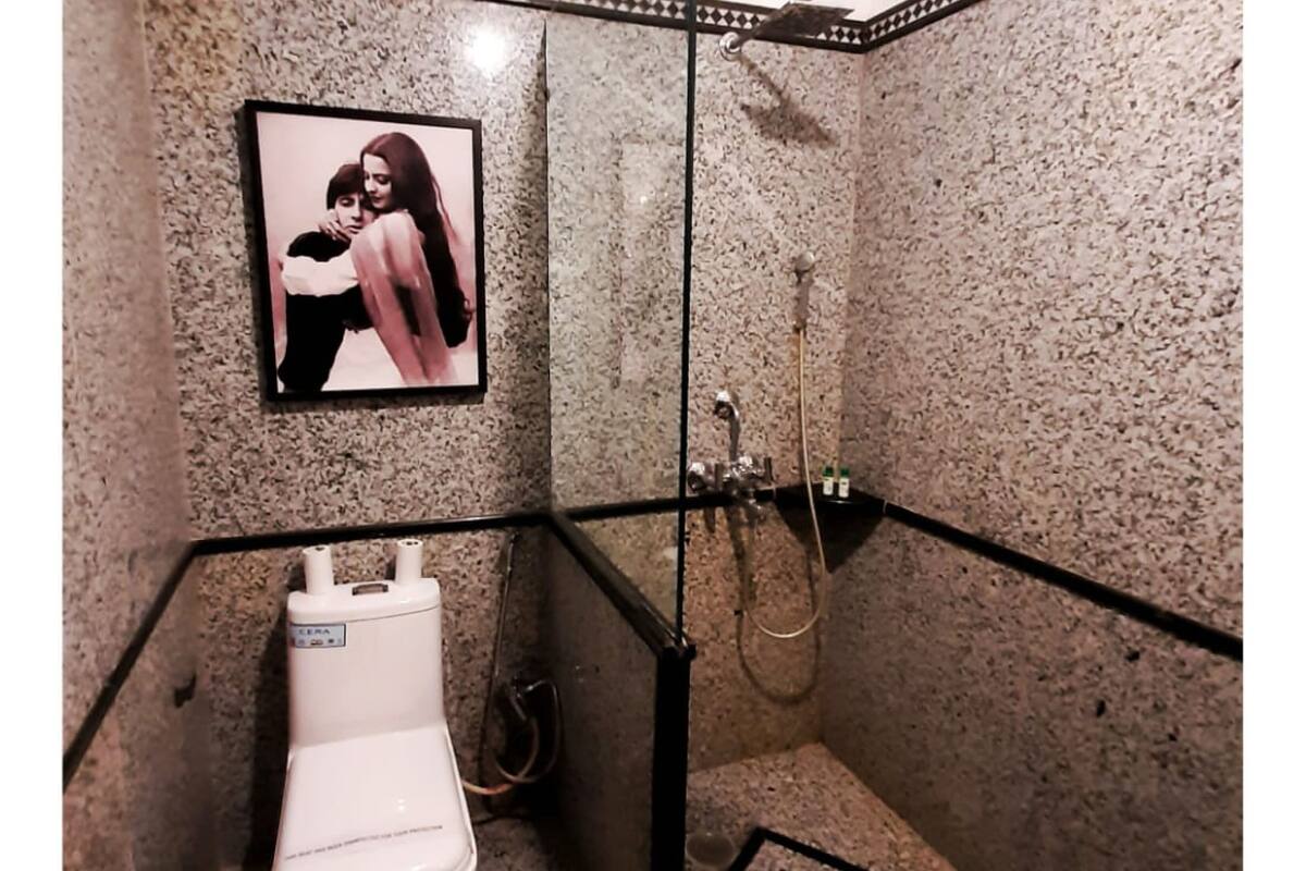 shower, free toiletries, hair dryer, slippers