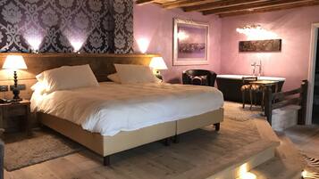 Superior Double or Twin Room, Balcony | Living area | Flat-screen TV