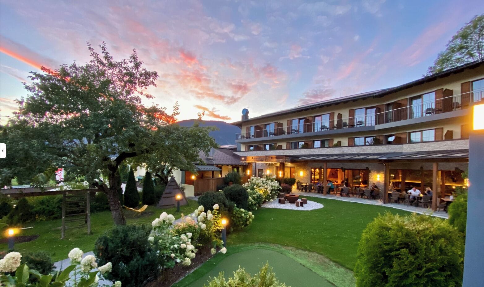 Front of property – evening/night