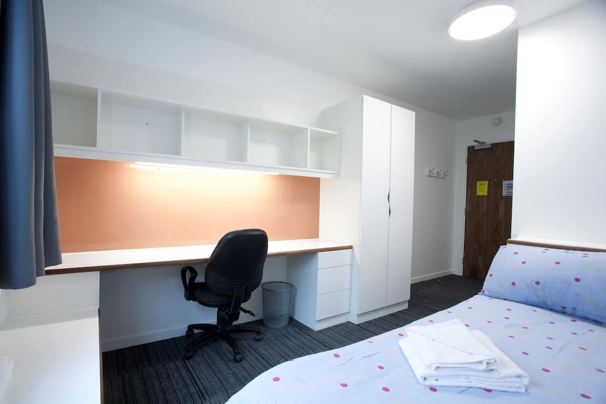 laptop workspace, iron/ironing board, free wifi, bed sheets