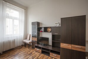 Deluxe Apartment, 2 Bedrooms | Living room | Flat-screen TV - Downtown Apartments Prague (Prague)