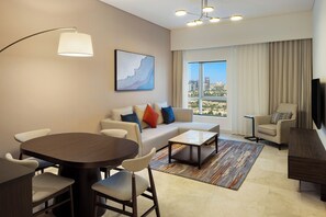City Apartment, 1 Bedroom | Living area | LED TV - Marriott Hotel Production City, Dubai (Dubai)