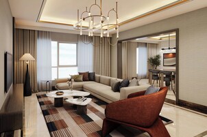 Σουίτα, 1 King Κρεβάτι, Μη Καπνιστών | Καθιστικό | Τηλεοράσεις LED