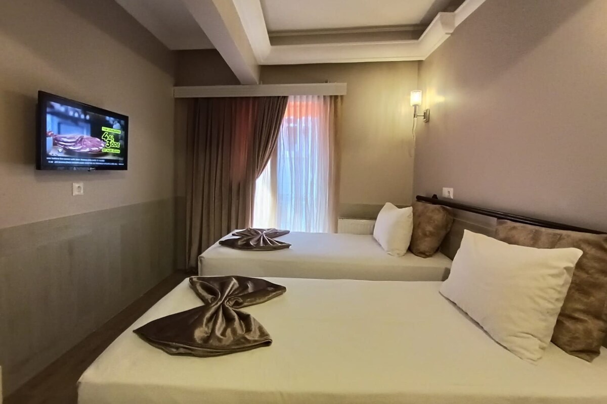 Chambre Deluxe double ou avec lits jumeaux | Minibar, bureau, système d’insonorisation, accès au Wi-Fi (inclus)