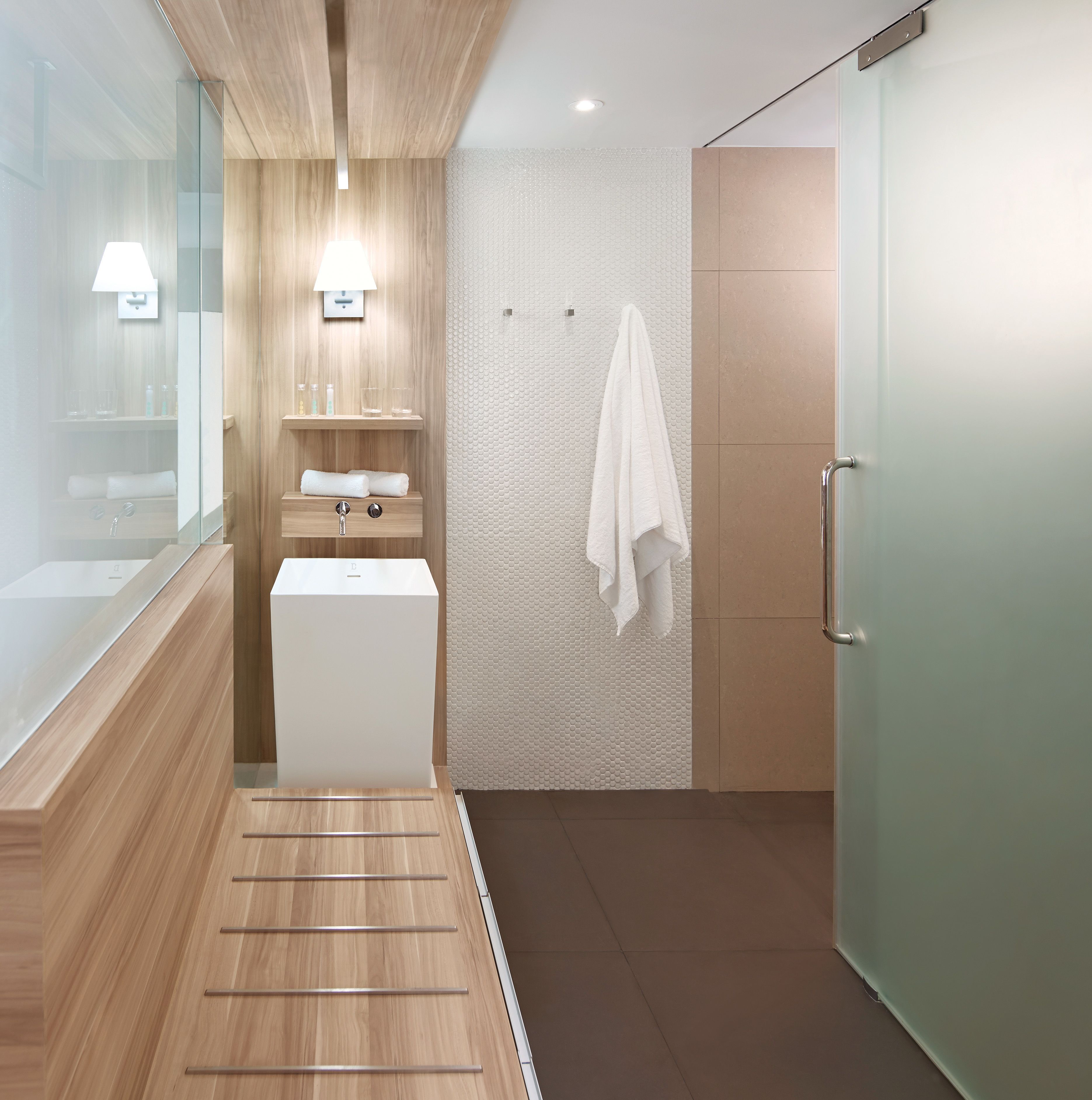 shower, rainfall showerhead, free toiletries, hair dryer