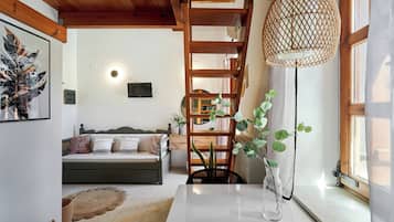 1 makuuhuone, egyptinpuuvillaiset lakanat, ylelliset vuodevaatteet