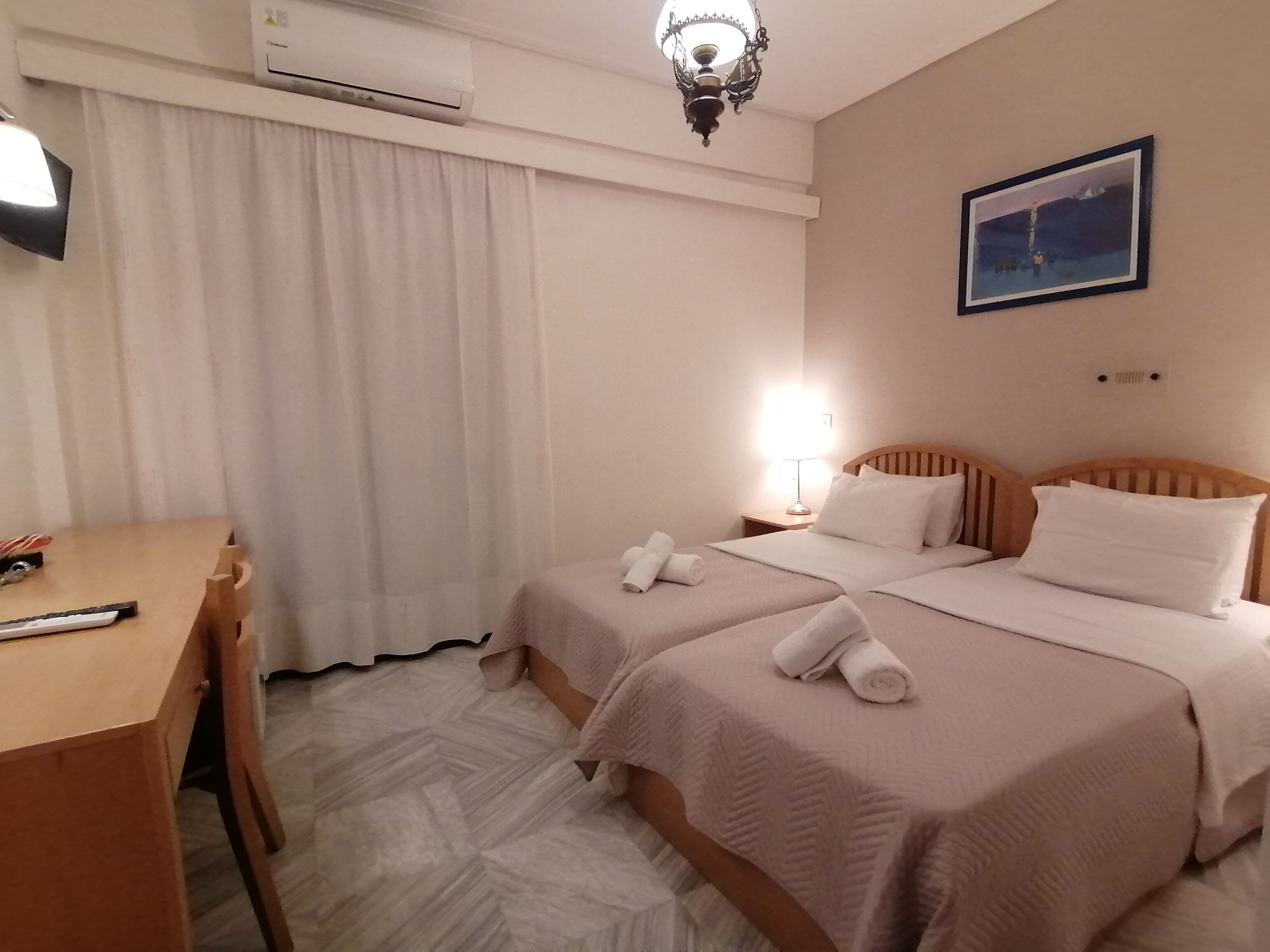 double or twin room, mountain view | minibar, in-room safe, iron/ironing board, free wifi