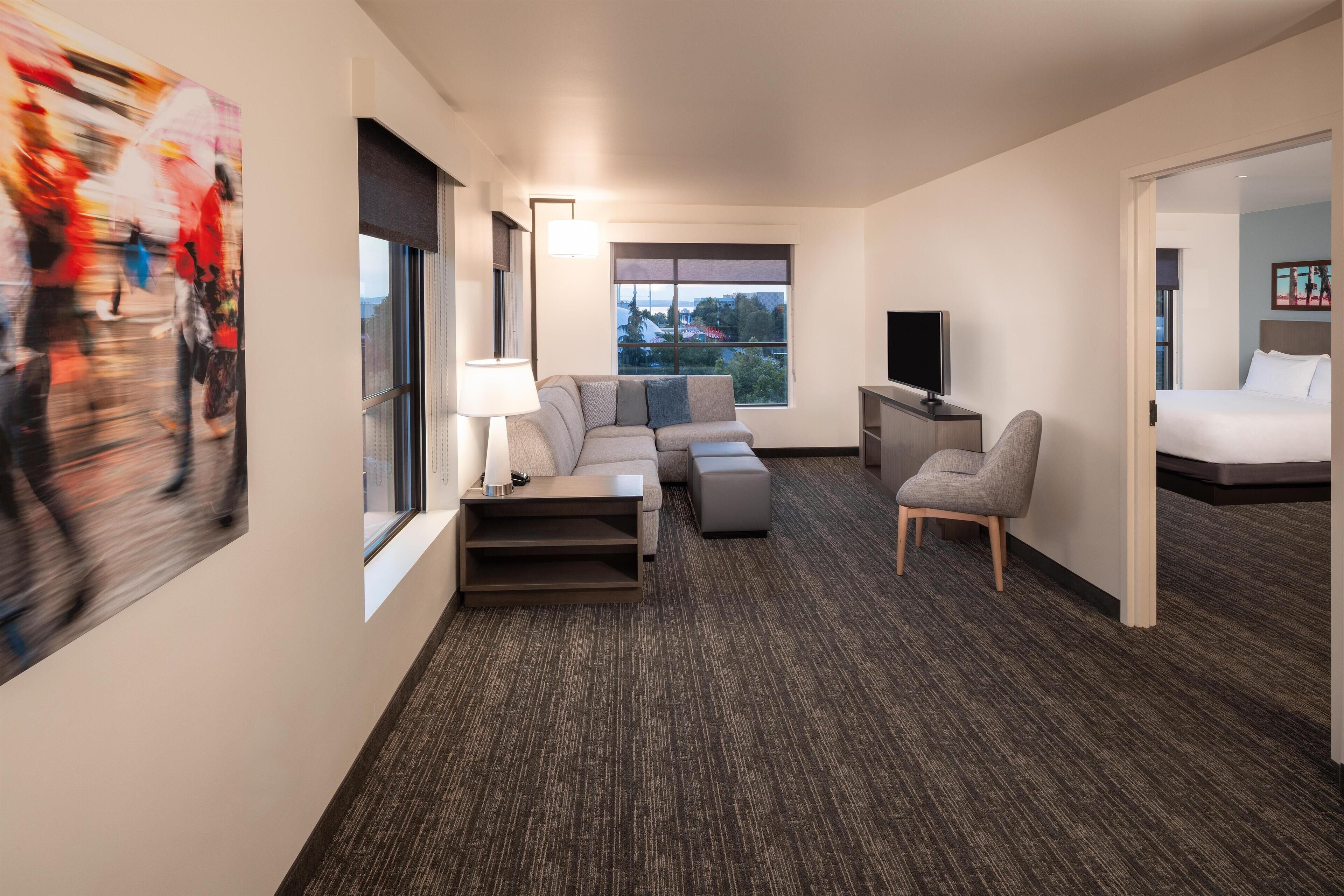 Desk, blackout curtains, iron/ironing board, free cots/infant beds