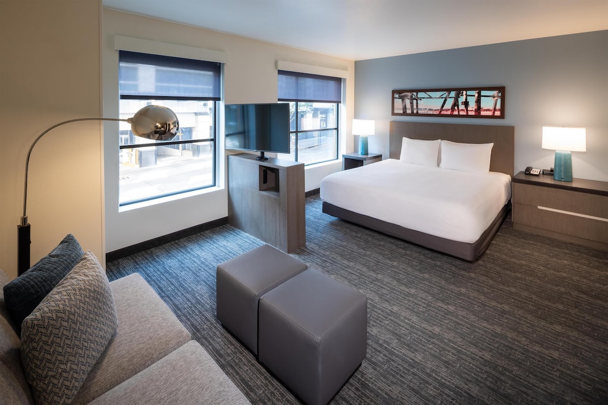 In-room safe, desk, blackout curtains, iron/ironing board