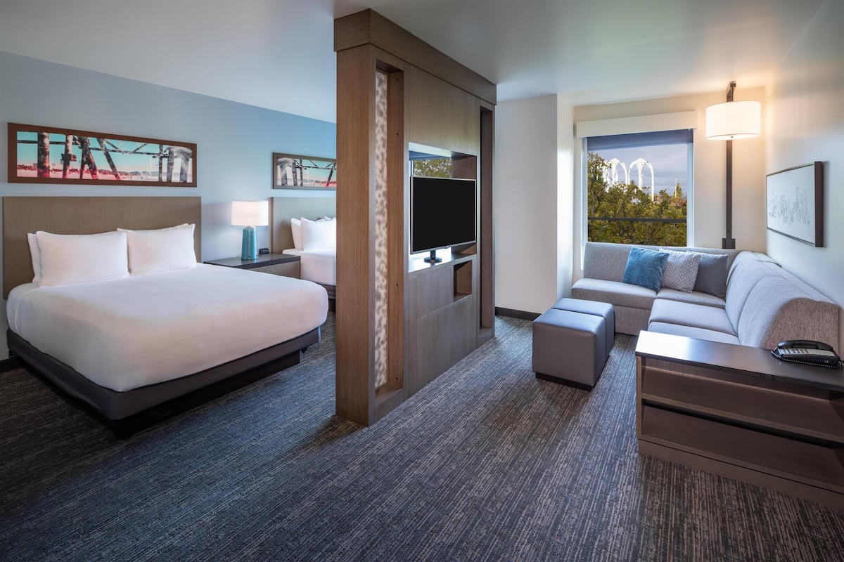 In-room safe, desk, blackout curtains, iron/ironing board