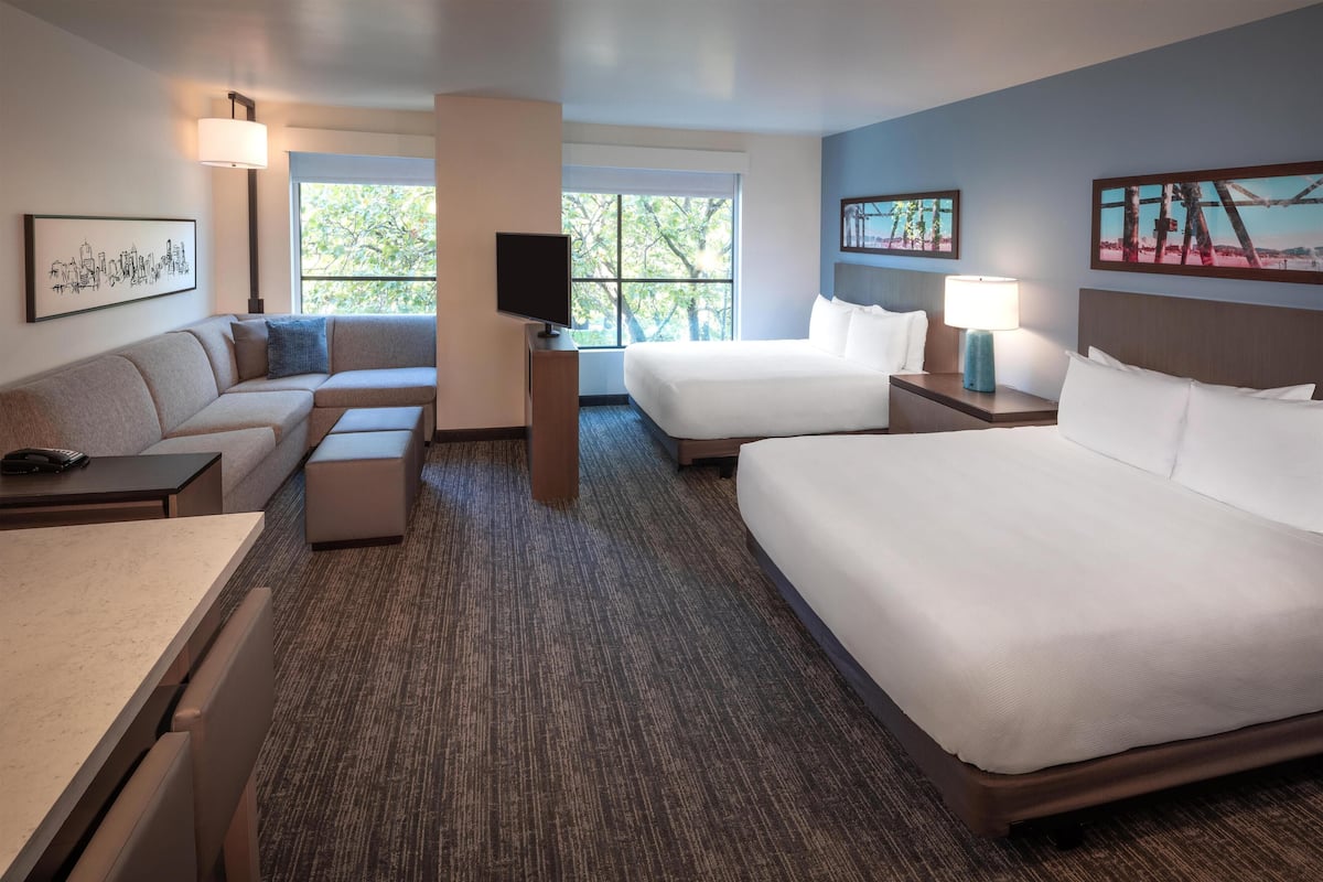 In-room safe, desk, blackout curtains, iron/ironing board