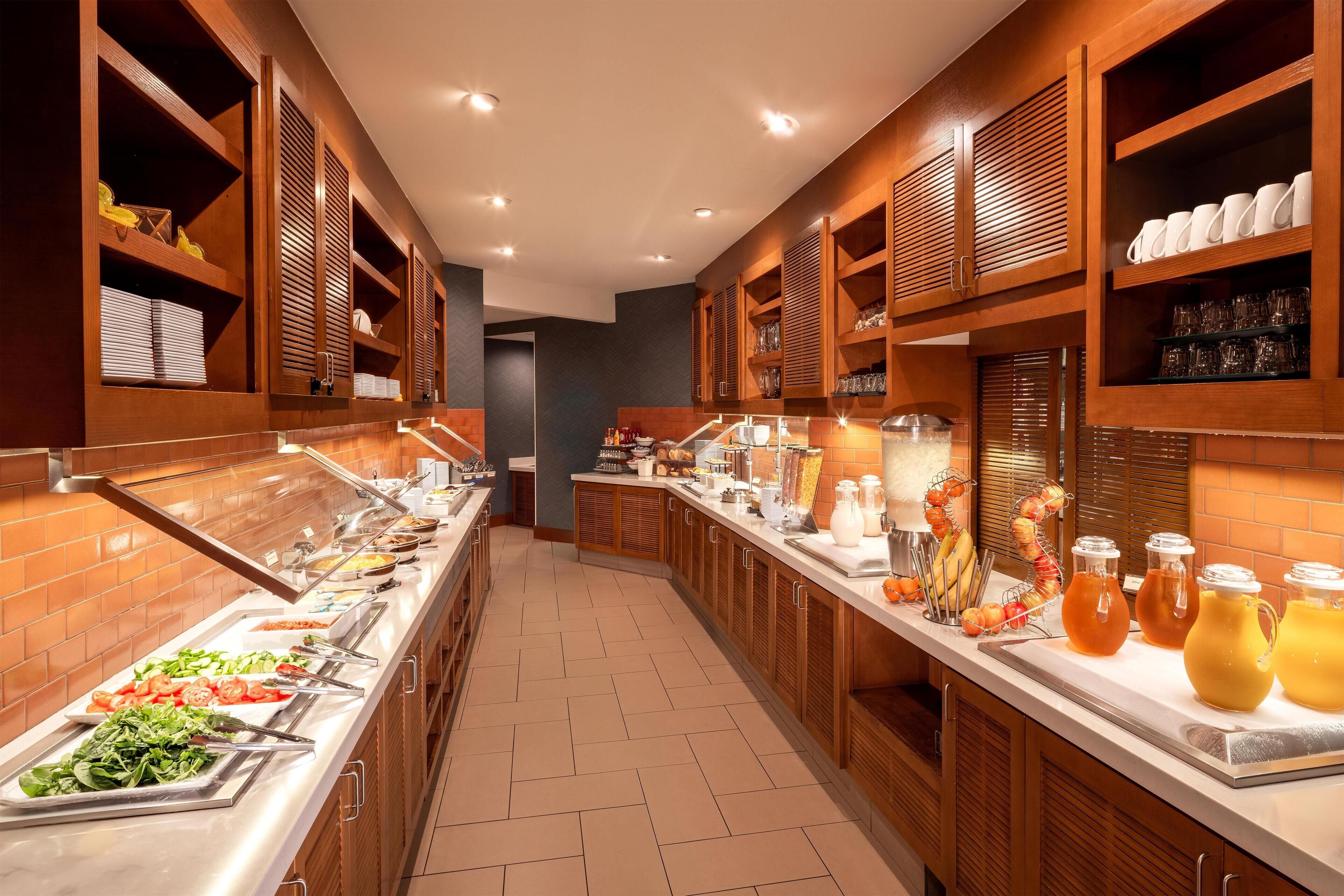 Free daily buffet breakfast