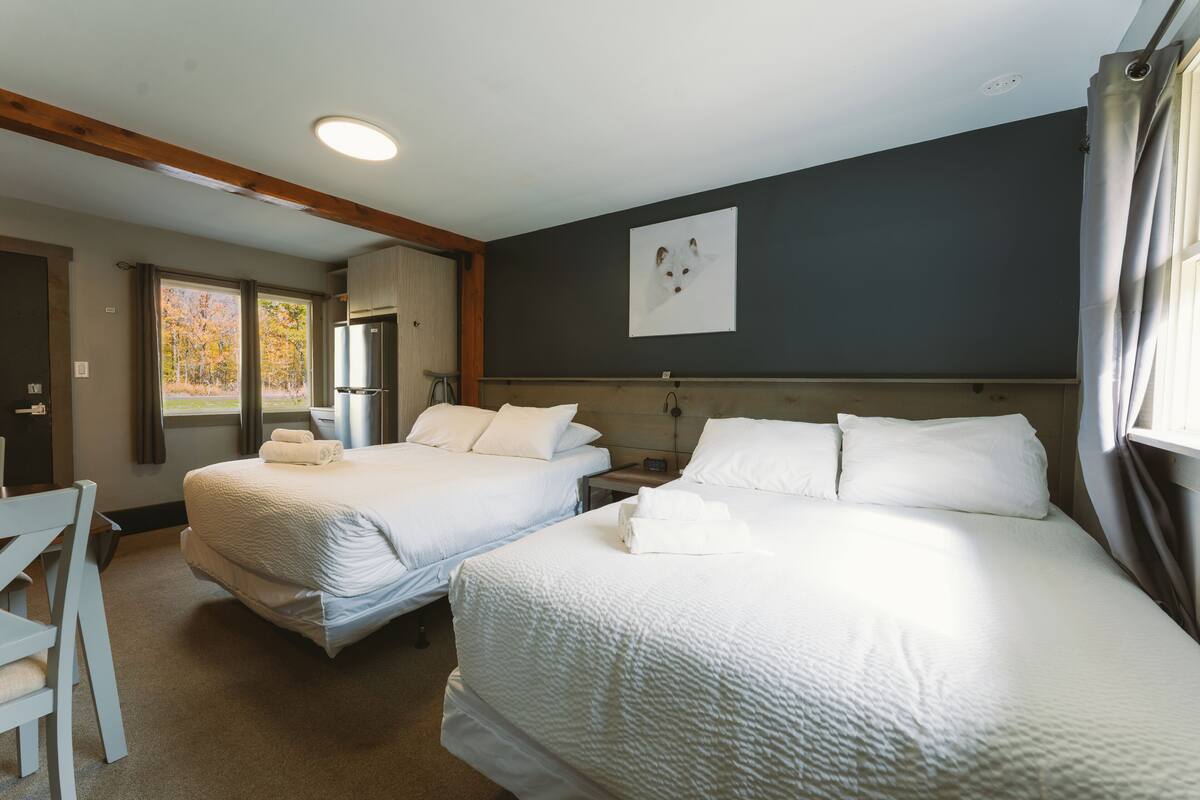 Deluxe Room, 2 Double Beds (with Kitchenette) | Desk, soundproofing, WiFi (free)