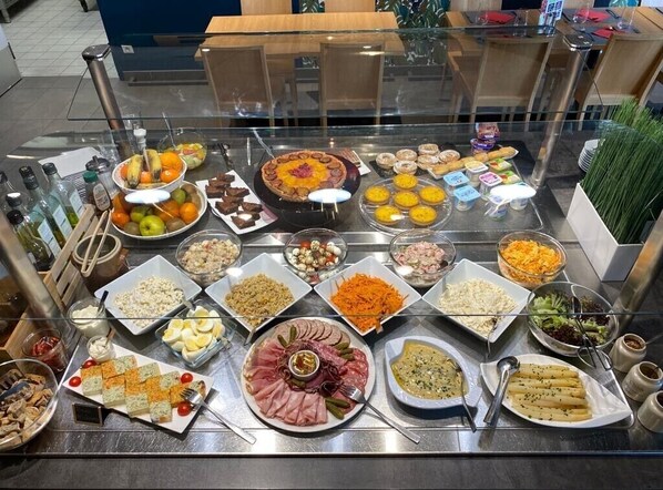 Daily buffet breakfast (EUR 12 per person)