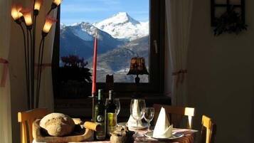 Dinner served, local cuisine