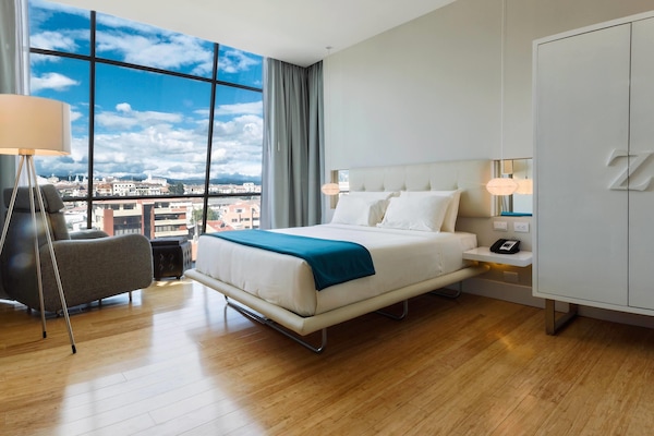 Phòng Deluxe, 1 giường cỡ queen, không hút thuốc | Bộ trải giường bằng vải cotton Ai Cập, bộ đồ giường cao cấp