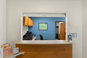 Check-in/check-out kiosk