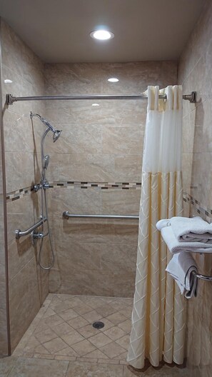 Hair dryer, towels