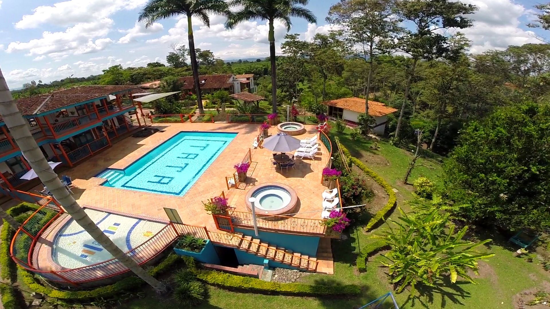 2 outdoor pools, pool umbrellas, sun loungers